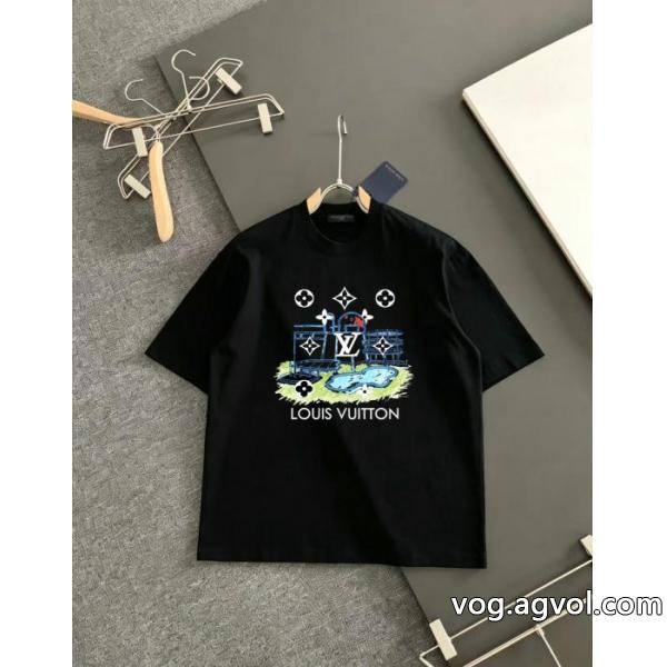 スーパー コピー 通販LOUIS VUITTON半袖Tシャツオシャレに欠かせない！ 大絶賛！  少数入荷