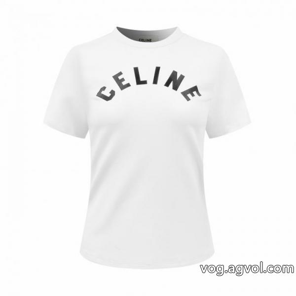 ブランド コピー使い勝手の良い セレブも多数愛用 最新 話題沸騰中CELINE半袖Tシャツ