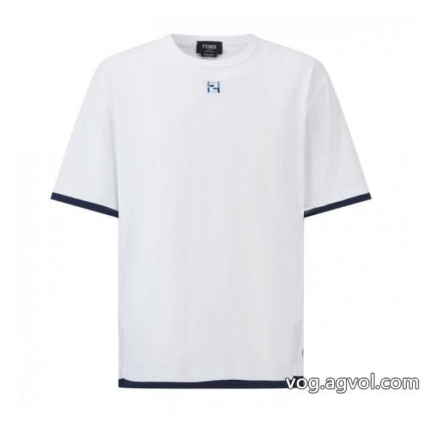 VIP価格 爽やかな印象 品質の良さスーパー コピー 販売FENDI半袖Tシャツ