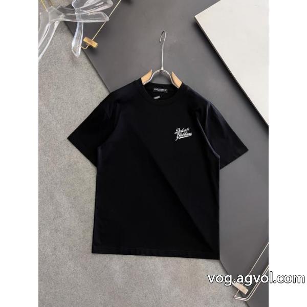 ブランド 品 激安 通販特価高品質 遂に再入荷 落ち着いた感覚半袖TシャツDolce&Gabbana