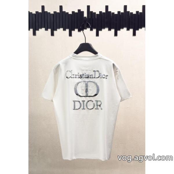 通販 ブランド涼しげな印象の 夏が待ちきれないブランド新作 極上の着心地DIOR半袖Tシャツ