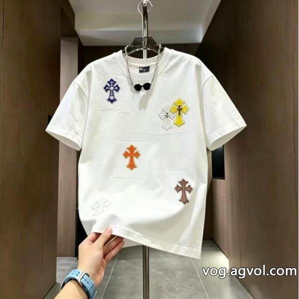首胸ロゴ 春先に注目を集める 好感度アップ半袖Tシャツ激安 通販 専門CHROME HEARTS