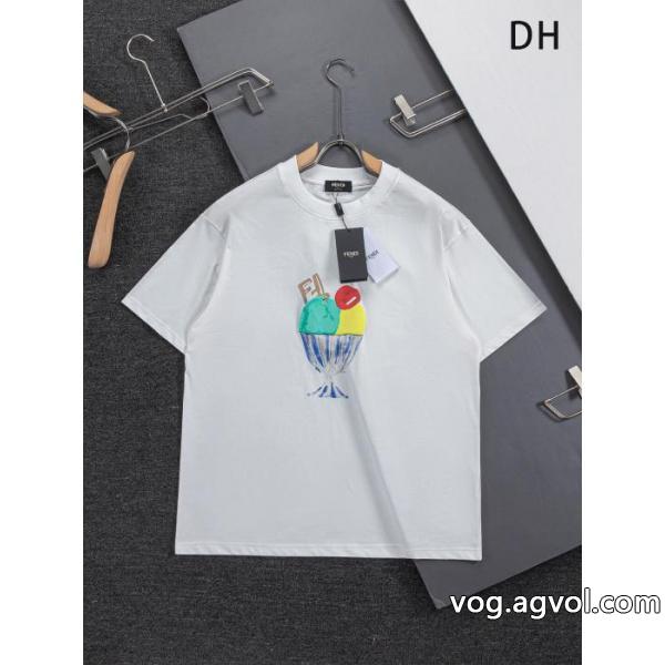 限定SALE 高品質限定アイテム 海外限定モデル 新作激安 ブランド 通販FENDI半袖Tシャツ