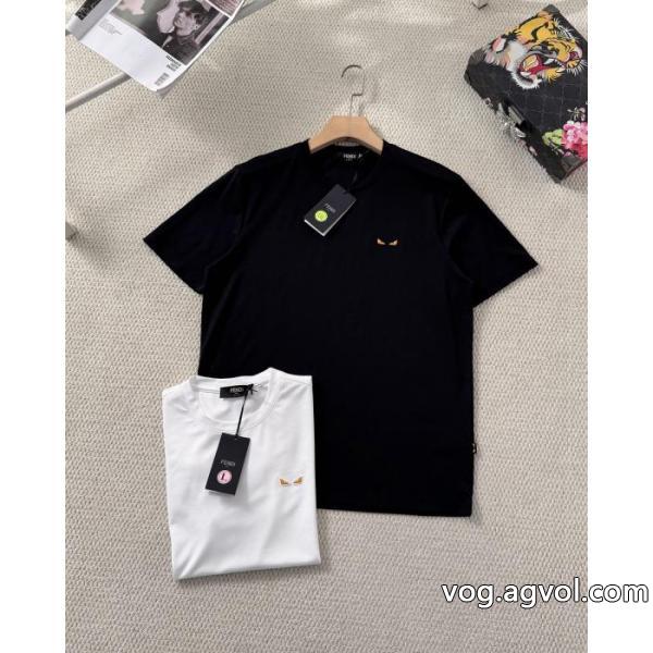 季節の人気アイテム 最安値新品 上質上品FENDIブランド コピー 販売半袖Tシャツ