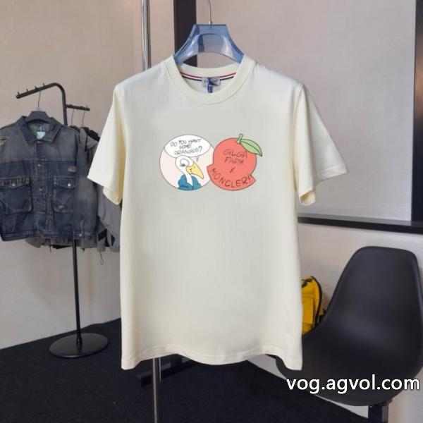 ブランド 激安 サイト首胸ロゴ おしゃれ流行 夏の涼しい人気新作MONCLER半袖Tシャツ