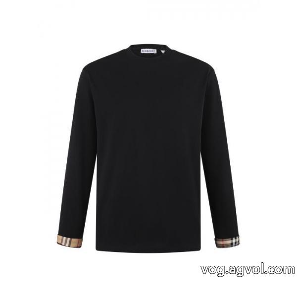 爆買いセール 清潔感の高い新品 ファッションスタッズ通販 ブランドBURBERRY長袖Tシャツ