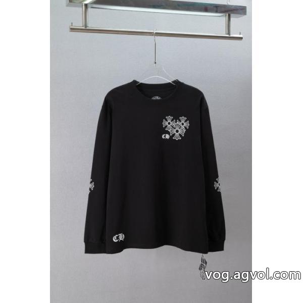 CHROME HEARTS2026新入荷 2026年夏の新作 風通しの良いフレアスーパー コピー どこで 買える長袖Tシャツ
