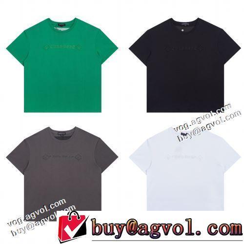 4色可選 半袖Tシャツ クロムハーツブランド 偽物 通販 海外セレブ定番愛用 吸汗性に優れ 2022春夏