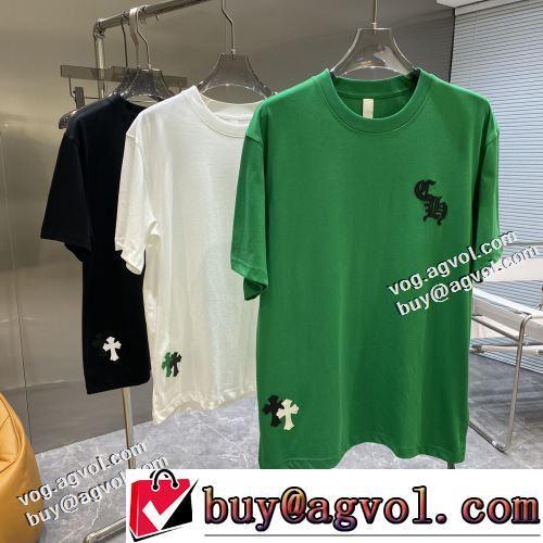 デザイン性の高い 高品質 今からの季節にピッタリ！ 半袖Tシャツ クロムハーツスーパーコピー 激安 4色可選 2022春夏