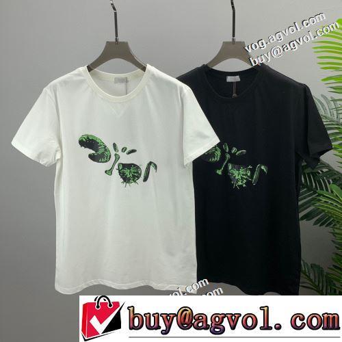 半袖Tシャツ ランキング商品 2022春夏 高品質 2色可選 ラウンドネック カジュアル 着心地満点 DIORブランドスーパーコピー