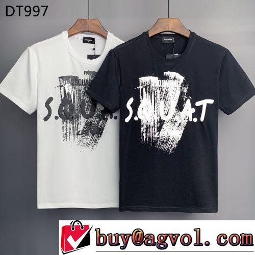 半袖Tシャツ コスパ最高のプライス 2色可選 ディースクエアードブランドスーパーコピー デザイン性の高い カッコいい印象を付ける 2022春夏