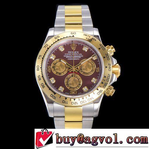ROLEXコピーブランド 6針クロノグラフ 2022新作 男性用腕時計 2ポイントダイヤ オリジナル 煌びやかな仕上がり ミッドナイト/夜光