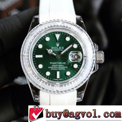 お洒落に魅せる 機械式（自動巻き）ムーブメント ROLEX偽物ブランド 2022新作 シリコン 腕時計 カレンダー機能付き 3色可選