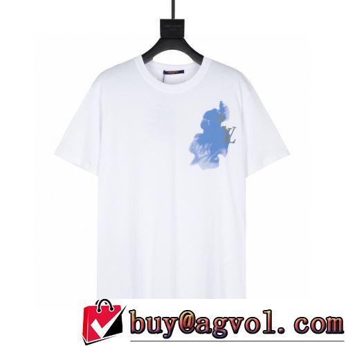 2色可選 レジャー 半袖Tシャツ 暖かみのある肌触り シンプル LOUIS VUITTONスーパーコピー 高級感ある 2022春夏