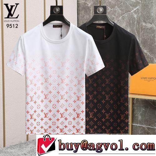 大好評 ラックスした雰囲気 2色可選 半袖Tシャツ オリジナル 2022春夏 ルイ ヴィトンスーパーコピー 激安