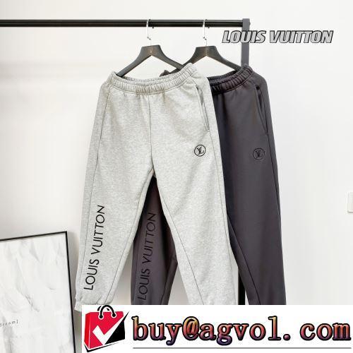 2色可選 スエットパンツ LOUIS VUITTONブランド コピー 2022春夏 絶妙なルーズ感 刺繍加工 ウルトラストレッチ