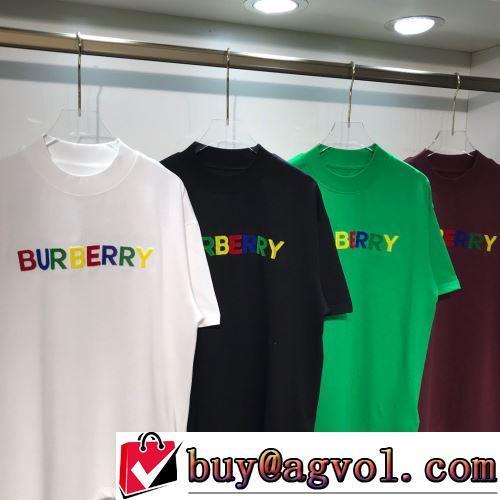 BURBERRYスーパーコピー  半袖Tシャツ 4色可選 2022春夏 肌に馴染みやすい 自分らしいスタイリング ポップ