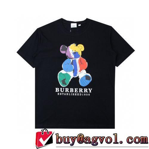 2色可選 プリント柄 半袖Tシャツ 2022春夏 バーバリーコピー 優しいフィット感 ファッション 人気