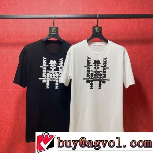 2色可選 シンプル 薄手 数に限りがある 2022春夏 通気性に優れた 半袖Tシャツ バーバリーコピー ブランド