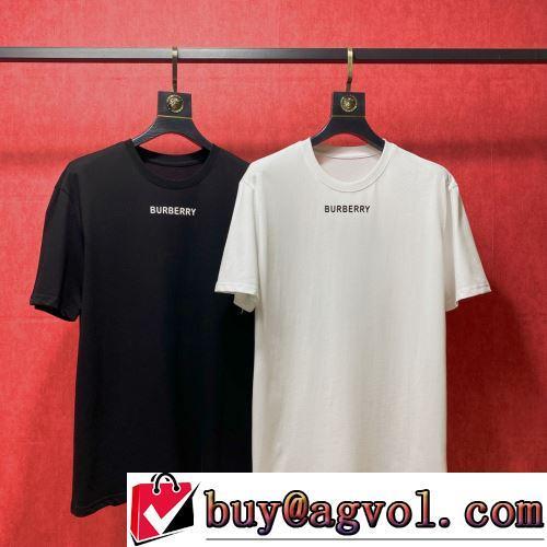 半袖Tシャツ バーバリーコピー ブランド 吸汗速乾 2022春夏 2色可選 高級感ある 収縮性のある
