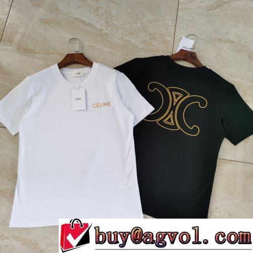 半袖Tシャツ ラウンドネック 2022春夏 CELINEコピー 先行販売 着心地満点 2色可選 頑丈な素材
