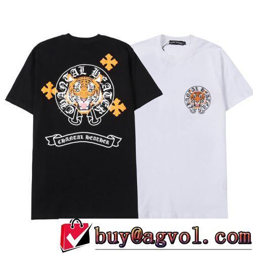クロムハーツコピーブランド 頑丈な素材 2022春夏 お洒落に魅せる 半袖Tシャツ 2色可選 上品な輝きを放つ形