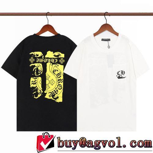 2色可選 クロムハーツコピーブランド シックスタイルに活躍 快適な着心地 半袖Tシャツ 2022春夏 吸汗性に優れ