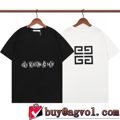 存在感のある 半袖Tシャツ 2022春夏 ジバンシィ偽物ブランド クールビズ 2色可選 ラックスした雰囲気