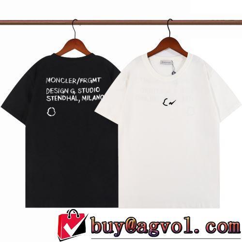 快適な着心地 半袖Tシャツ 吸汗性に優れ モンクレールブランドスーパーコピー 2022春夏 おしゃれに絶大な人気の 2色可選