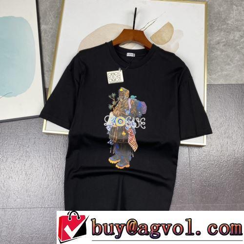 半袖Tシャツ ロエベコピーブランド 肌に馴染みやすい 2022春夏 魅力ファッション 2色可選 通気性に優れた