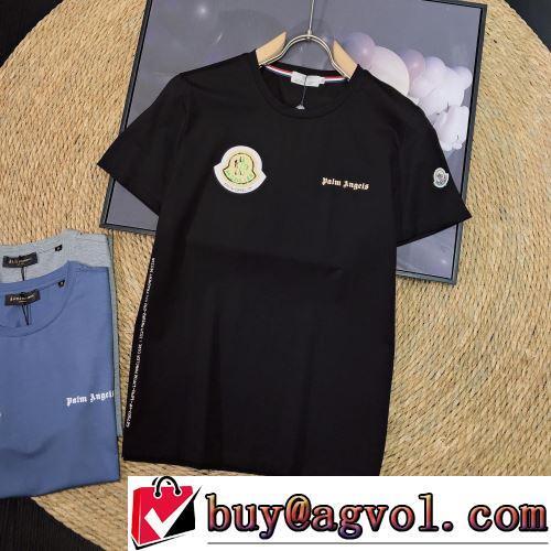2022春夏 収縮性のある 半袖Tシャツ 吸汗性に優れ モンクレールスーパーコピー 選べる極上 3色可選 快適