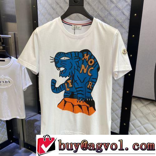半袖Tシャツ 2022春夏 プリント お洒落に魅せる 2色可選 モンクレールスーパーコピー 激安 極上の着心地