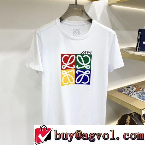 選べる極上 2色可選 柔らかい手触り 半袖Tシャツ 使い勝手抜群 ロエベ偽物ブランド 2022春夏 高品質
