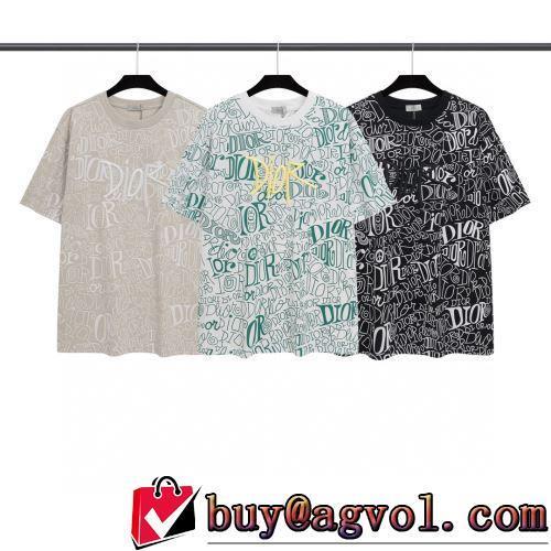 ディオールスーパーコピー 吸汗速乾 お洒落に魅せる 半袖Tシャツ 今買い◎得 快適 2022春夏 3色可選