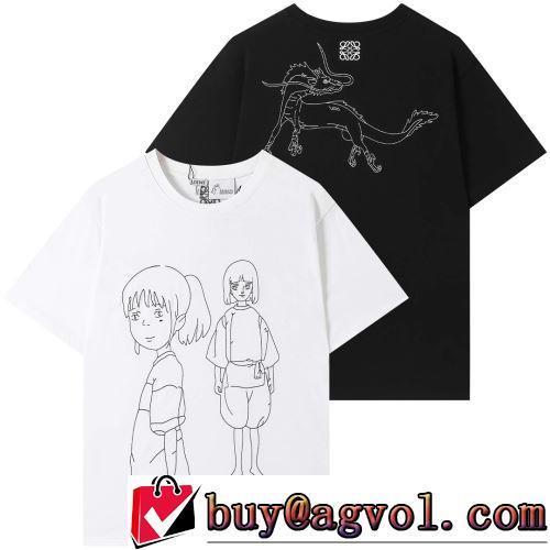 2022春夏 お洒落に魅せる クールビズ ロエベスーパーコピー 半袖Tシャツ 2色可選 優しいフィット感