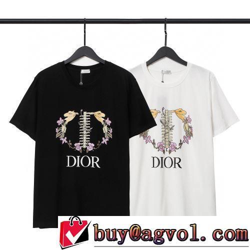 しわになりにくい 半袖Tシャツ 着心地満点 ディオール偽物ブランド 2色可選 絶大な人気を誇る 2022春夏