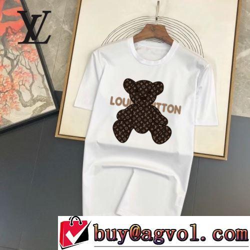 ファション性の高い 多色選択可 2022春夏 ルイ ヴィトンスーパーコピー 激安 プリント 半袖Tシャツ 着心地満点