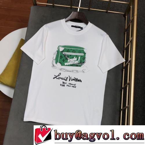 耐久性のある デザイン性の高い 半袖Tシャツ 2色可選 着回し度抜群 ルイ ヴィトンブランドコピー 2022春夏