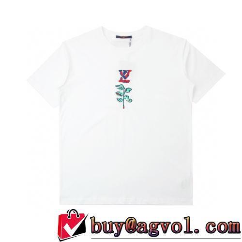 2022春夏 サイズ豊富 ラックスした雰囲気 半袖Tシャツ ルイ ヴィトンコピー ブランド 2色可選 着心地満点