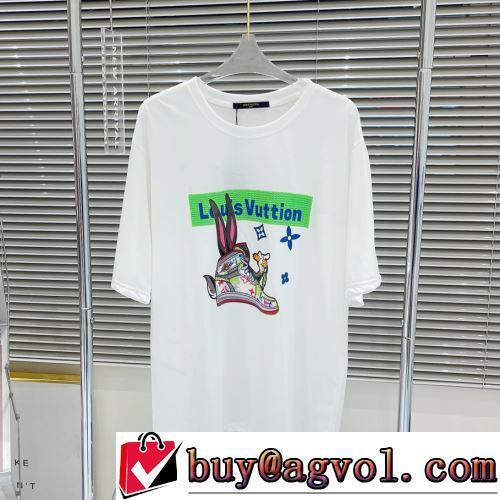 半袖Tシャツ 2022春夏 ルイ ヴィトンスーパーコピー 柔らかい手触り 極上の着心地 カッコいい印象を付ける