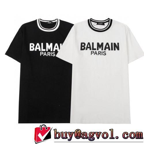2色可選 2022春夏 バルマンブランド コピー デザイン性の高い 最安値に挑戦 半袖Tシャツ 自然な肌触り