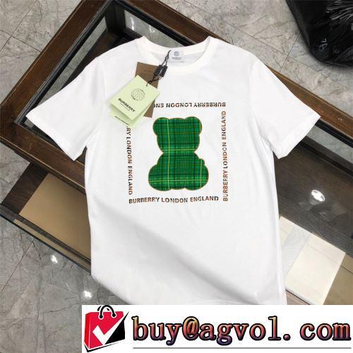 ラウンドネック 2022春夏 活用できるアイテム 3色可選 Tシャツ デザイン性の高い 快適な着心地 BURBERRY偽物ブランド