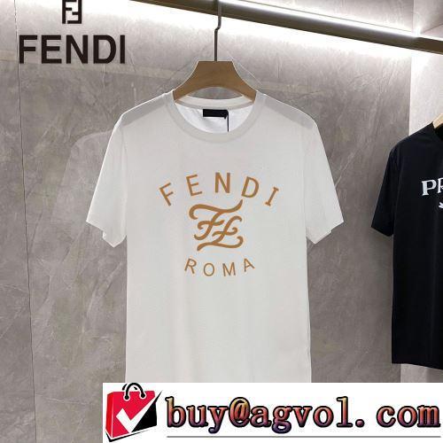 TOPセラー賞受賞！フェンディスーパーコピー 2022春夏 オリジナル 半袖Tシャツ 乾きやすい 2色可選