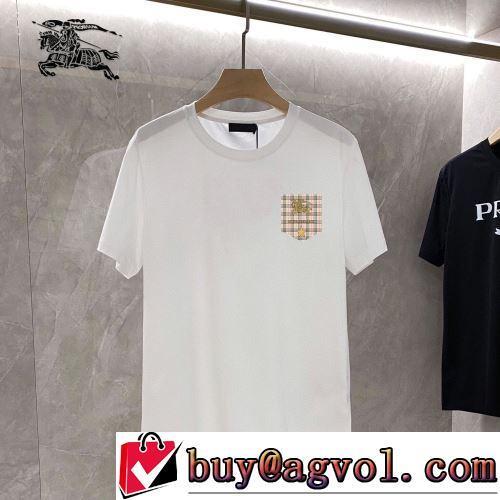 2022春夏 シンプル 注目のアイテム 半袖Tシャツ 2色可選 バーバリーコピーブランド しわになりにくい