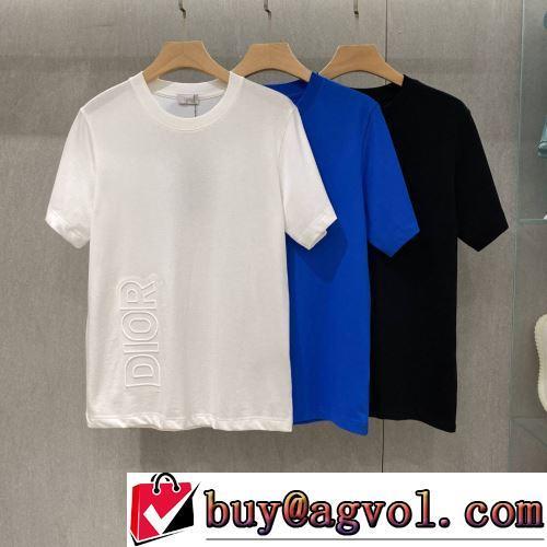 半袖Tシャツ 今買い◎得 2022春夏 3色可選 ディオールコピーブランド 無地 気軽にカジュアルに使える