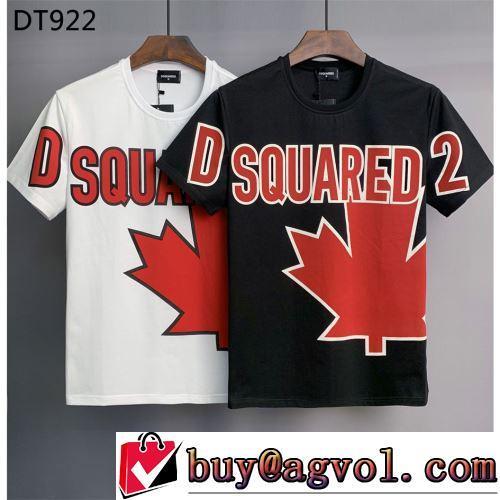 デザイン性の高い ディースクエアードブランド 偽物 通販 2022春夏 Tシャツ 2色可選 大絶賛の履き心地! プリント 快適