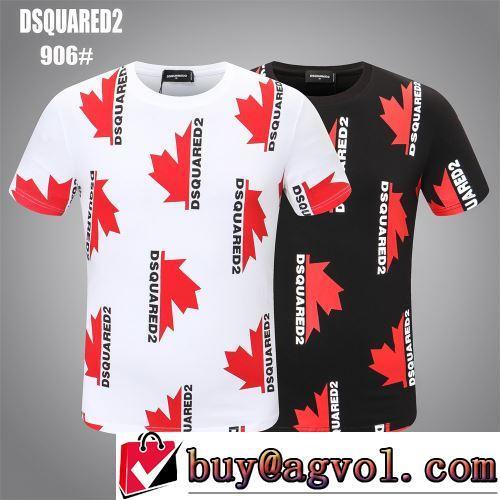 ディースクエアードスーパーコピー 代引 2022春夏 プリント 今買い◎得 2色可選 Tシャツ 優しいフィット感