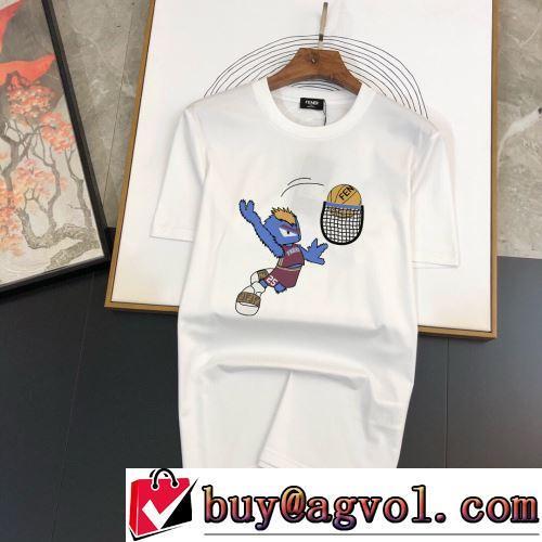 カッコいい印象を付ける フェンディブランド 偽物 通販 Tシャツ 4色可選 しわになりにくい 極上の着心地 2022春夏