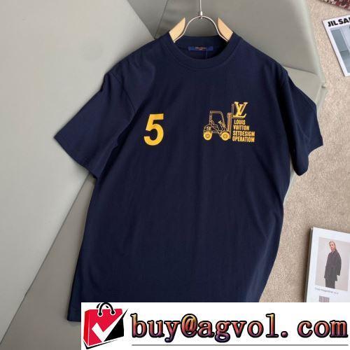 カジュアル 肌に馴染みやすい プリント 流通限定モデル 3色可選 Tシャツ 2022春夏 ルイ ヴィトンブランド 偽物 通販