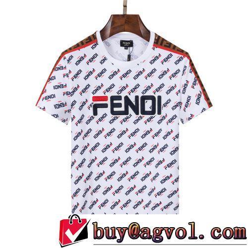 ラックスした雰囲気 ラウンドネック 期間限定開催! 2022春夏 フェンディブランドスーパーコピー 半袖Tシャツ